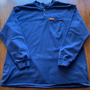 Wrangler FR Riggs Workwear Long Sleeve w/ Front Pocket Size L